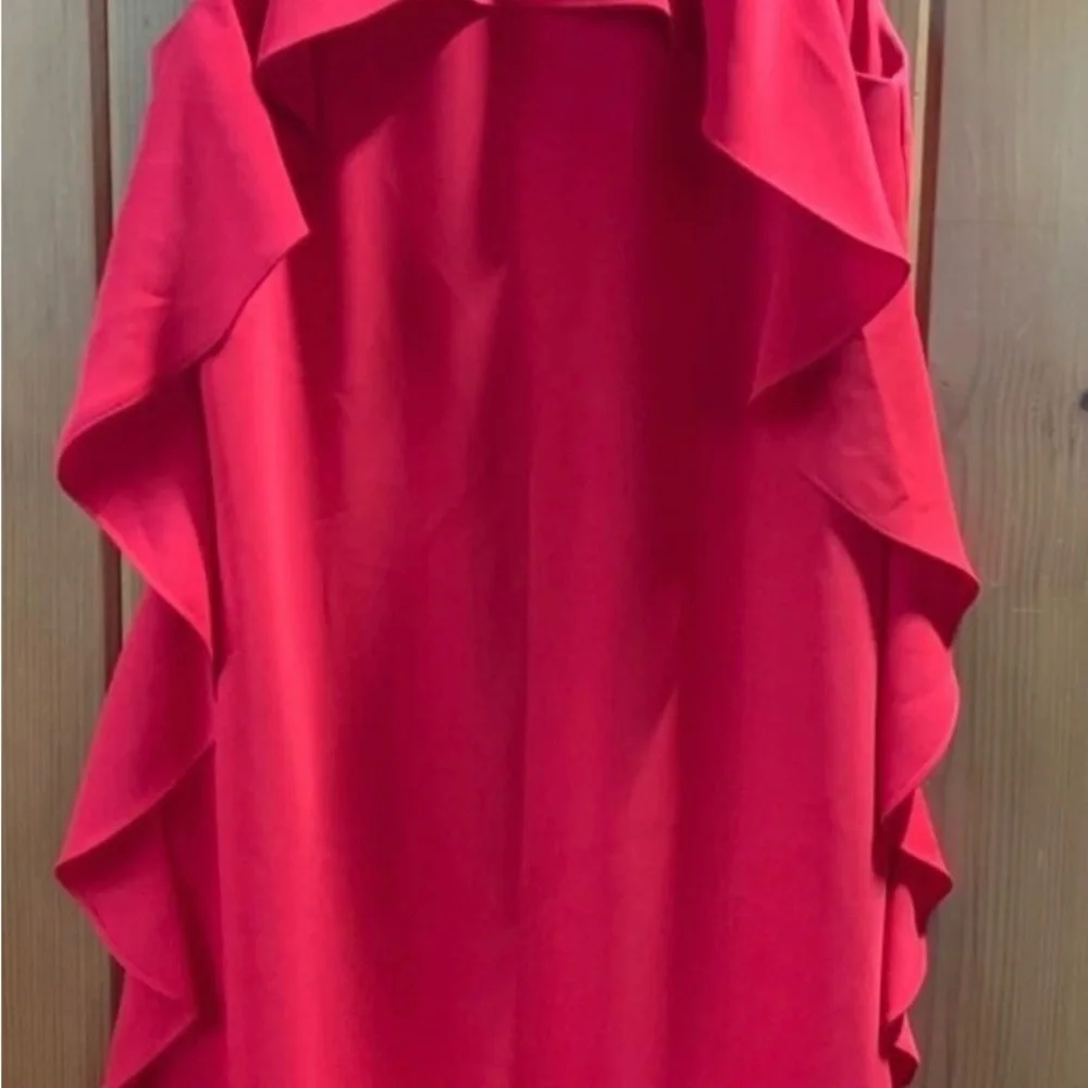 Trina Turk Scarlet Midi Dress with Ruffle Detail - Picture 11 of 13